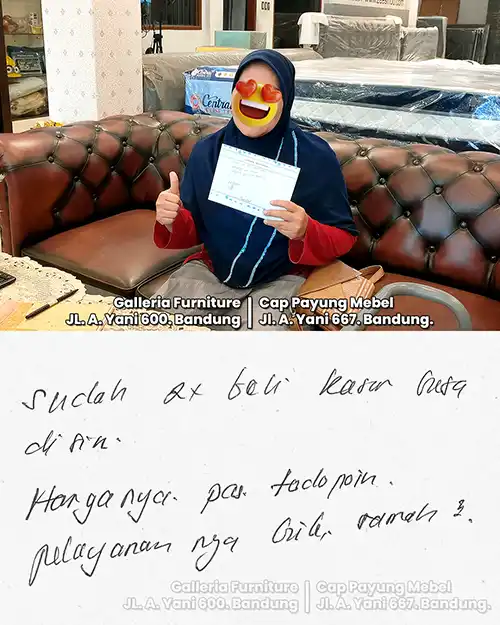 Ulasan jujur pembeli mengenai pengalaman membeli di Galleria Furniture Bandung