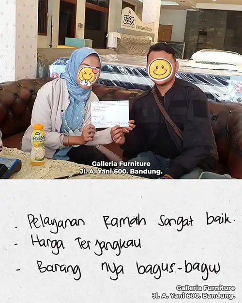 Ulasan pembeli toko kasur spring bed Galleria Furniture di Bandung